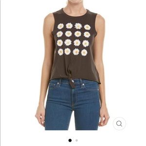Chaser Daisies Tie Font Tank Top